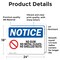 Signmission No Gum No Metal Cleats No Shelled Nuts Sign With Symbol, 24 in W x Rectangle, Vinyl Decal OS-2PACK-NS-D-1824-L-14638 - alternate 2
